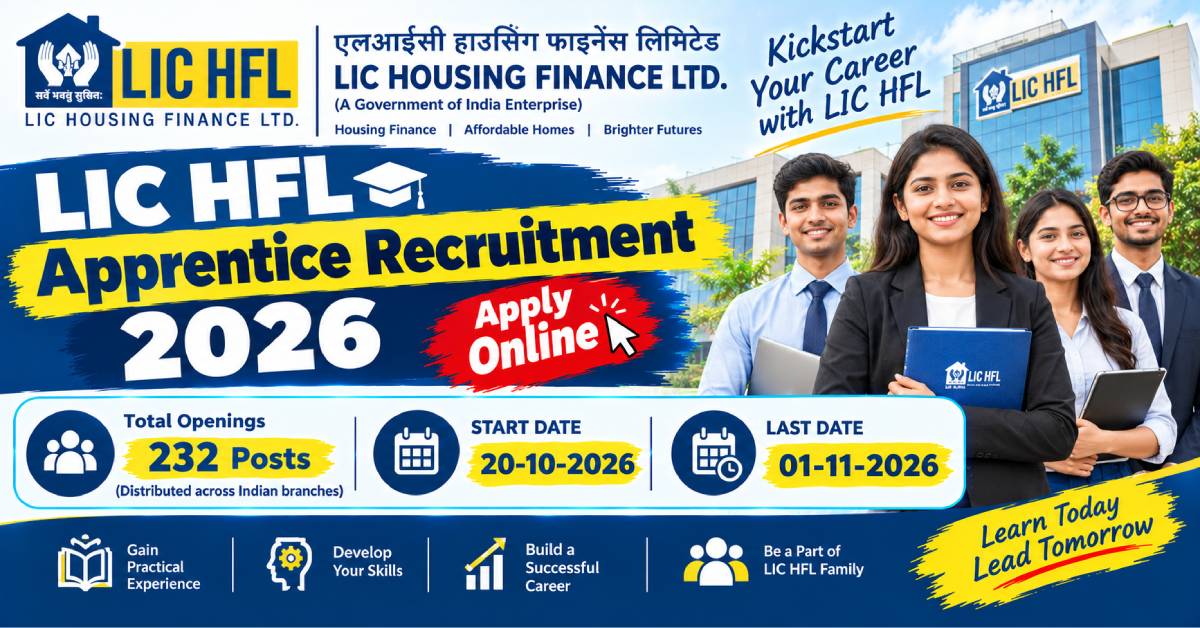 LIC HFL Apprentice Recruitment 2026 Apply Online